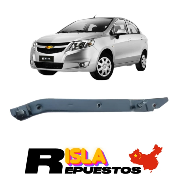 Mensula Guia Parachoque Para Chevrolet Sail 2010 2016 1.4